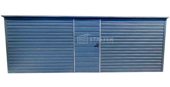 Schowek - Domek Ogrodowy 6x3m - Drzwi - Antracyt - dach spad w tył ST157