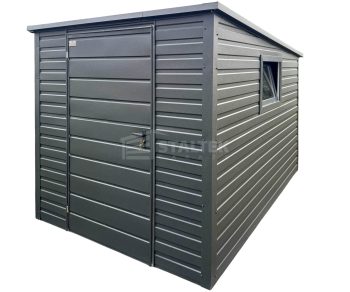 Schowek – Domek Ogrodowy 2×3m  – Drzwi – Okno – Antracyt – Dach Spad w tył ST220